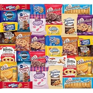Cookie Snack Variety Pack – Assortment Of Individually Wrapped Cookies Bulk Snack Box – 30 Pack