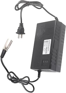 Carregador de Bateria para Scooter de Mobilidade E Bike 48V 2,5A Com Indicador de Carga, Proteção contra Curto-circuito, Boa Dissipação de Calor, Caixa ABS Retardante de Chama