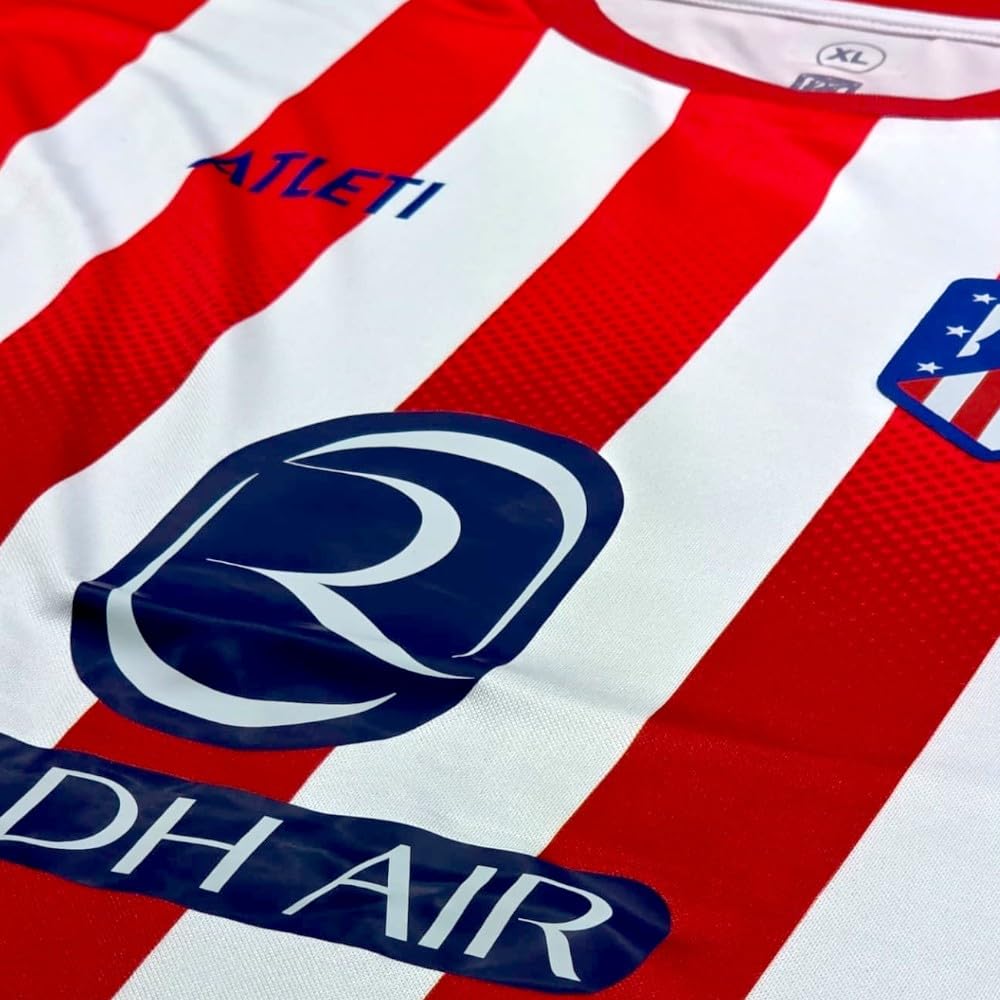 Atletico DE Madrid Camiseta Personalizable Primera Equipación Temporada 2023-2024 Réplica Oficial - Tallas Adulto