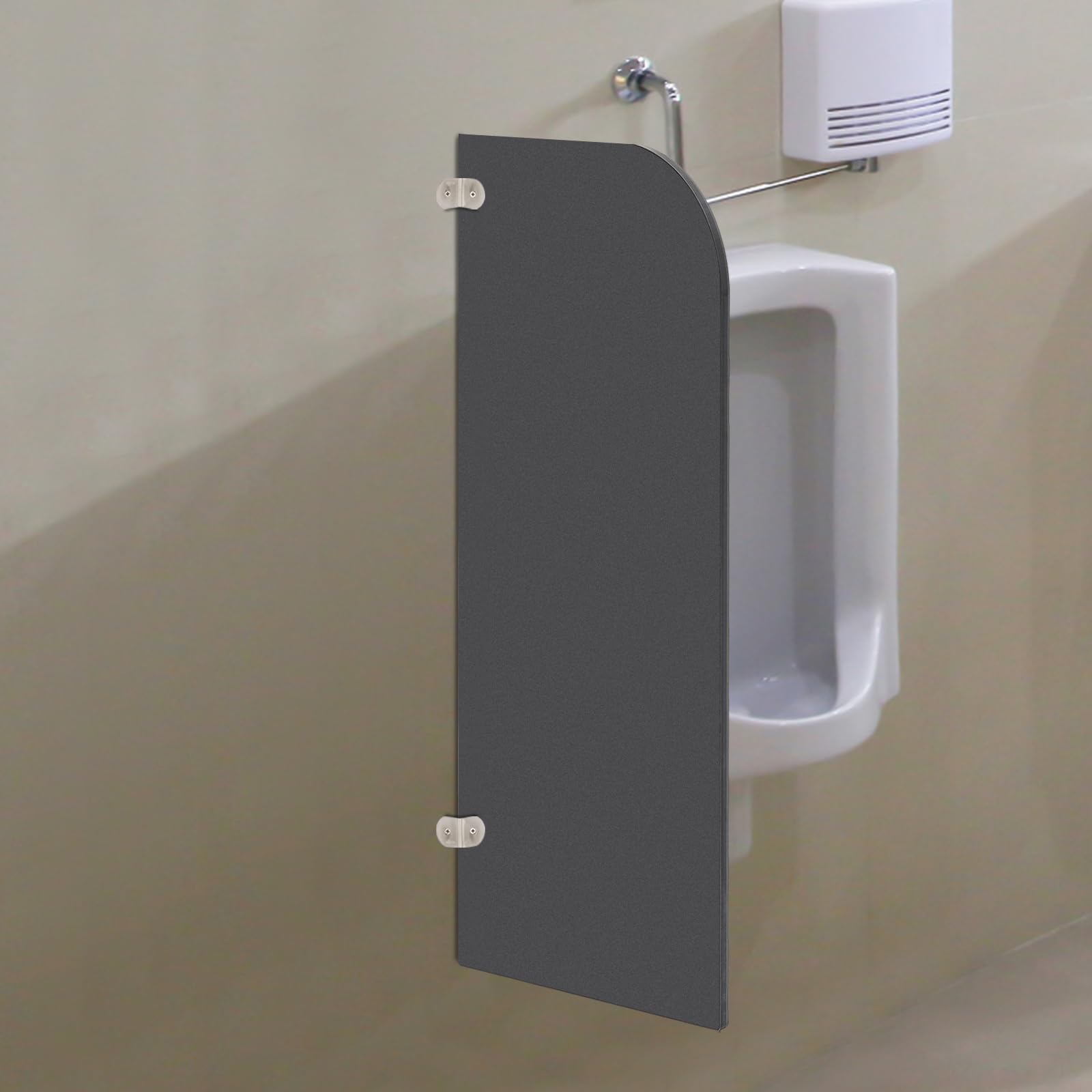 Parete divisoria per orinatoio WC da uomo per WC 40 x 90 (rotondo-nero)
