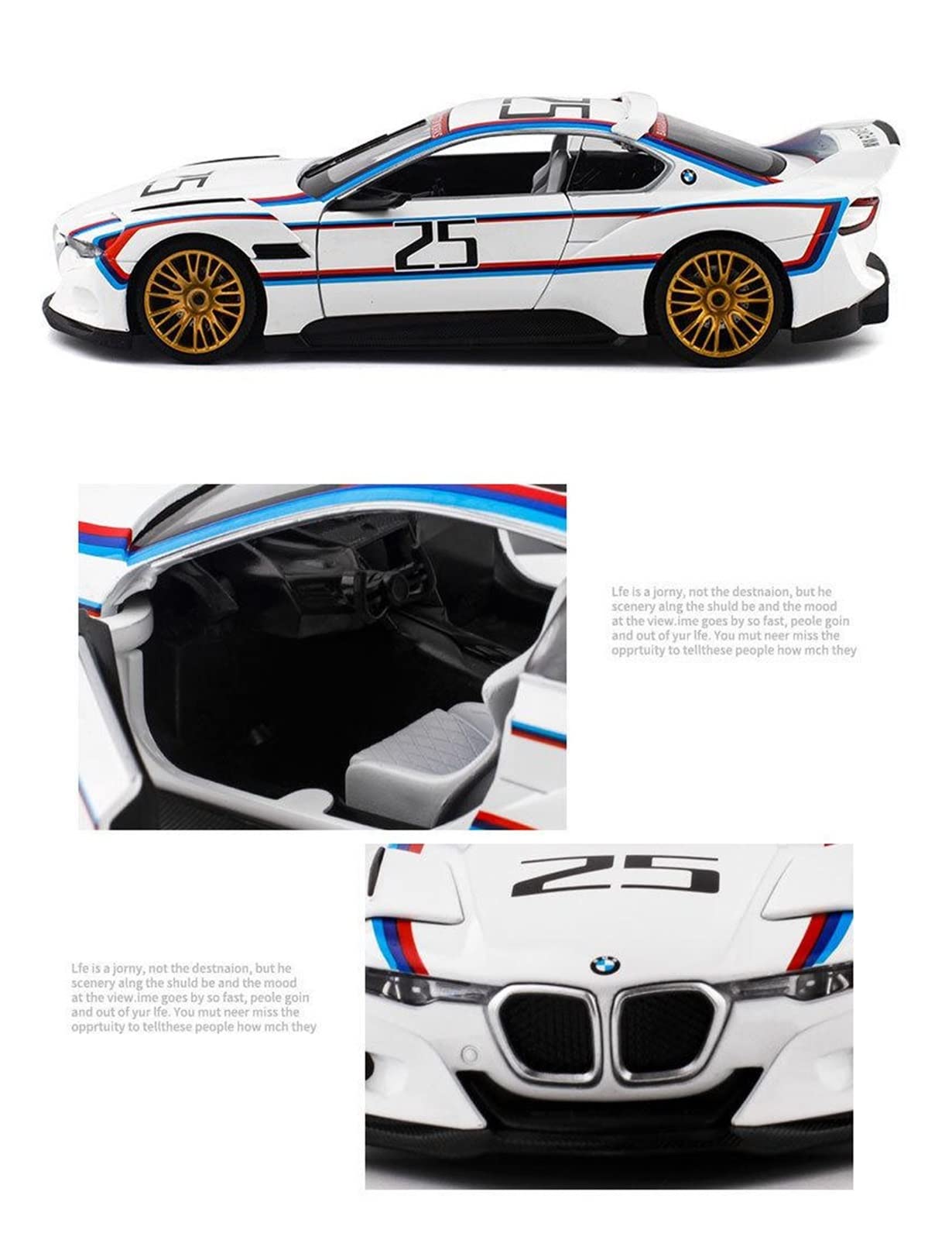 Amazon.co.jp: ミニカー スケールモデルカー 1:24 For BMW 3.0 CSL