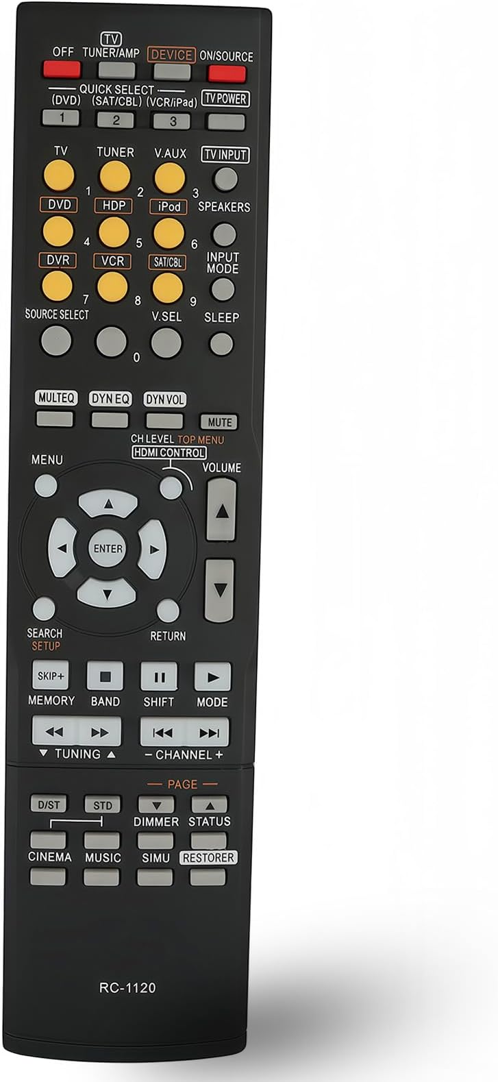 New RC-1120 RC1120 Remote Control for Denon AV Receiver AVR-590 AVR-591 AVR390 DHT590BA AVR-1610 AVR-391