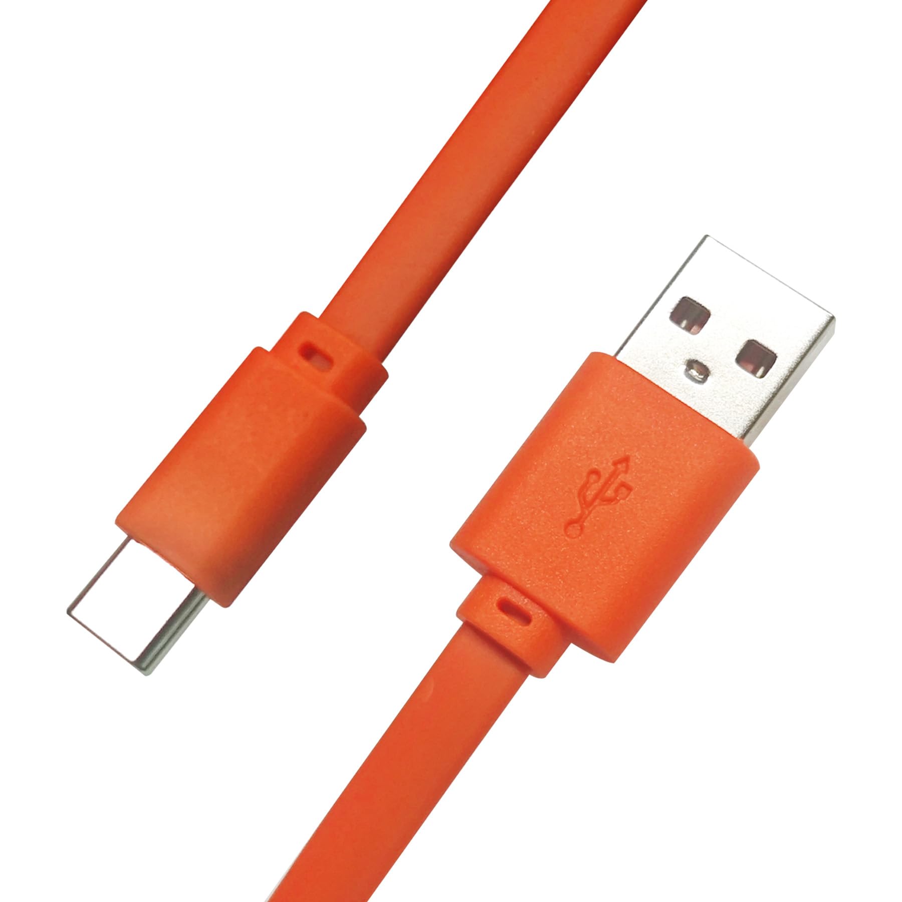 umvowuxa タイプC充電ケーブル Charge5、Go3、Clip4、JR POP、Flip 6、Pulse 5、Xtreme3/2、Boombox 2、QuantumワイヤレスBluetoothヘッドフォン充電ケーブル(100cm、オレンジ)