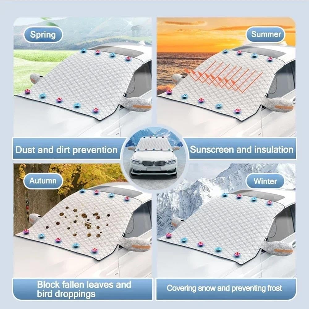 per Ford per Ranger per C-Max per Focus per Galaxy per Mondeo per Tourneo Parabrezza per Auto Personalizzato Copertura Protettiva per La Neve Copertura Pellicola Protettiva Parabrezza(160 120)