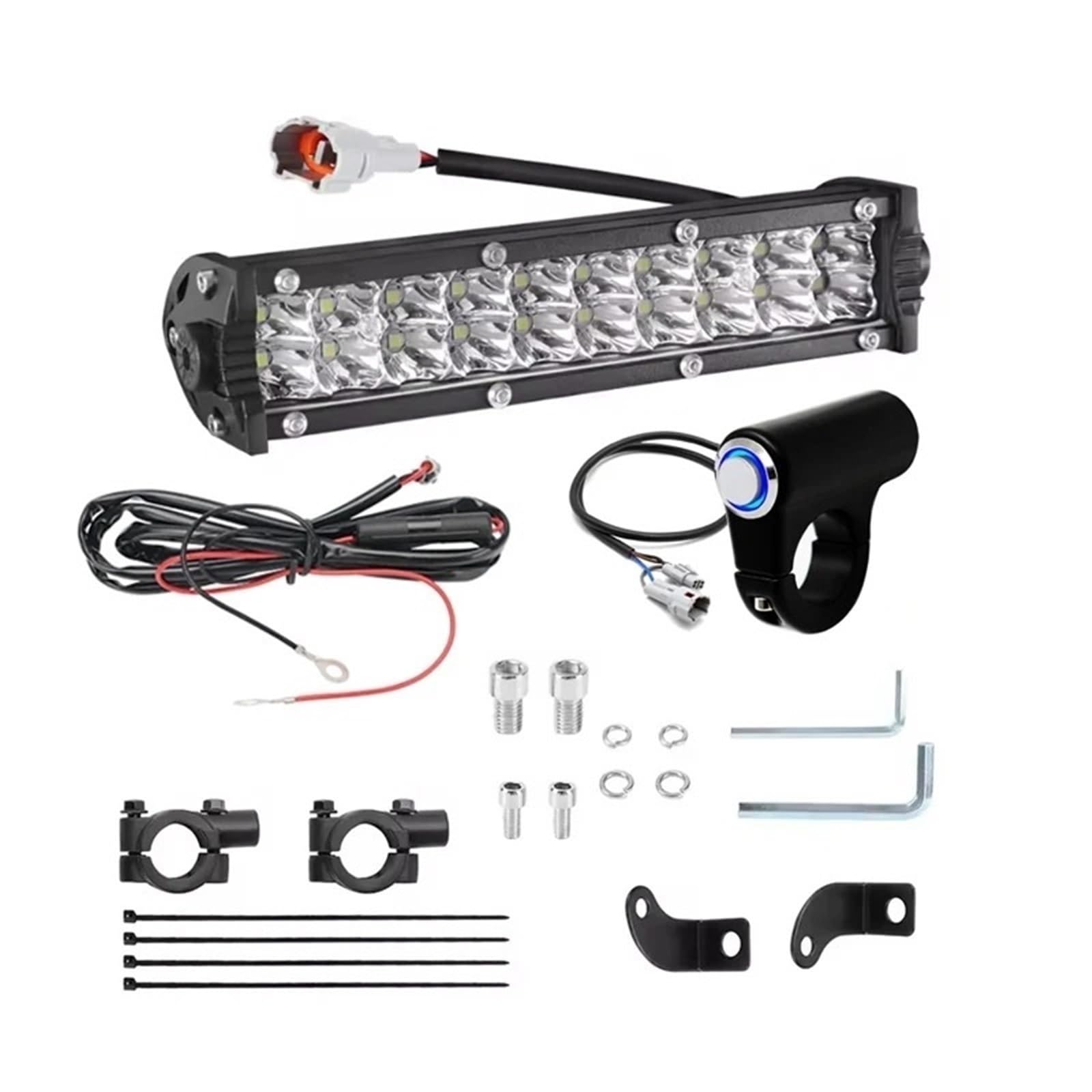 Moto Fari Stradali Spot Light Beam Per Suzuki RM125 RM250 1996 1997 1998 1999 2000 Kit 60W Manubrio Faro Moto Luce Barra Luminosa LED Set