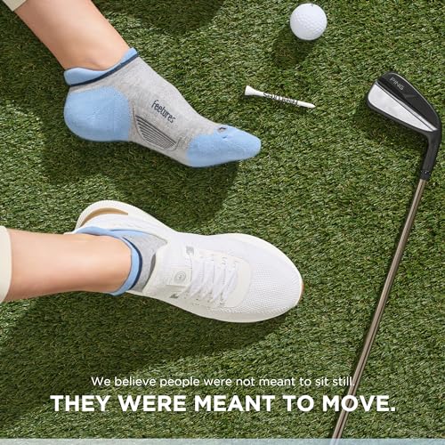 Image of Feetures Elite Golf Max Cushion Tab Ankle Socks - Sport Sock with Targeted Compression