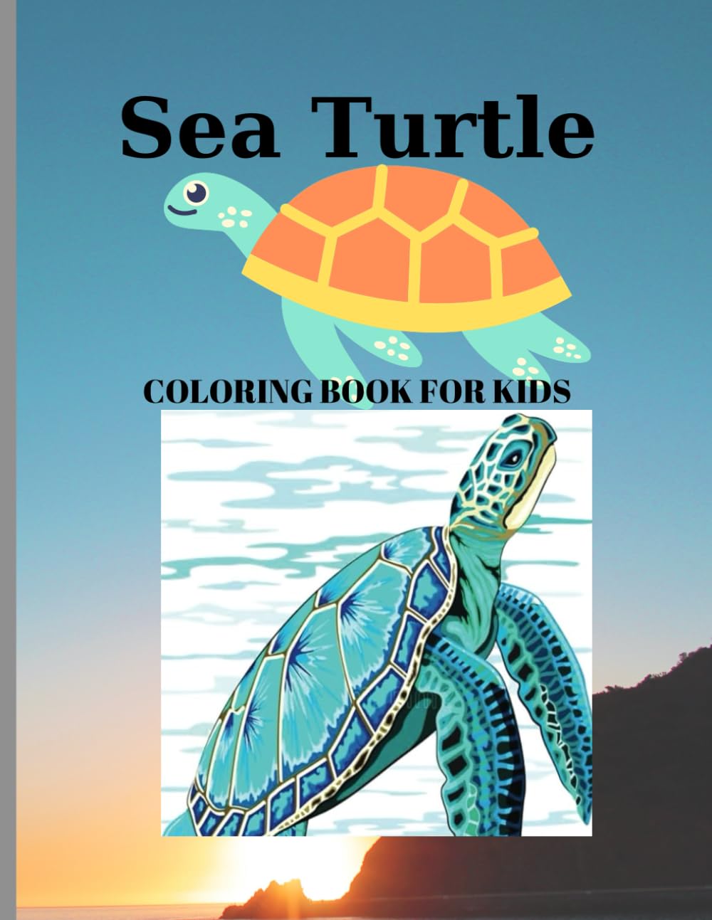 Sea Turtle Coloring Book For Kids