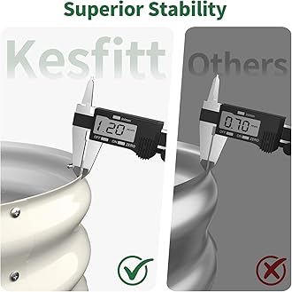 Kesfitt Raised Garden Bed, Metal Galvanized Steel Oval Garden Bed 8x2x1.5 ft with 18-Inch Deep Open-Bottom Design for Outdoor Vegetable Gardening, Pearl White