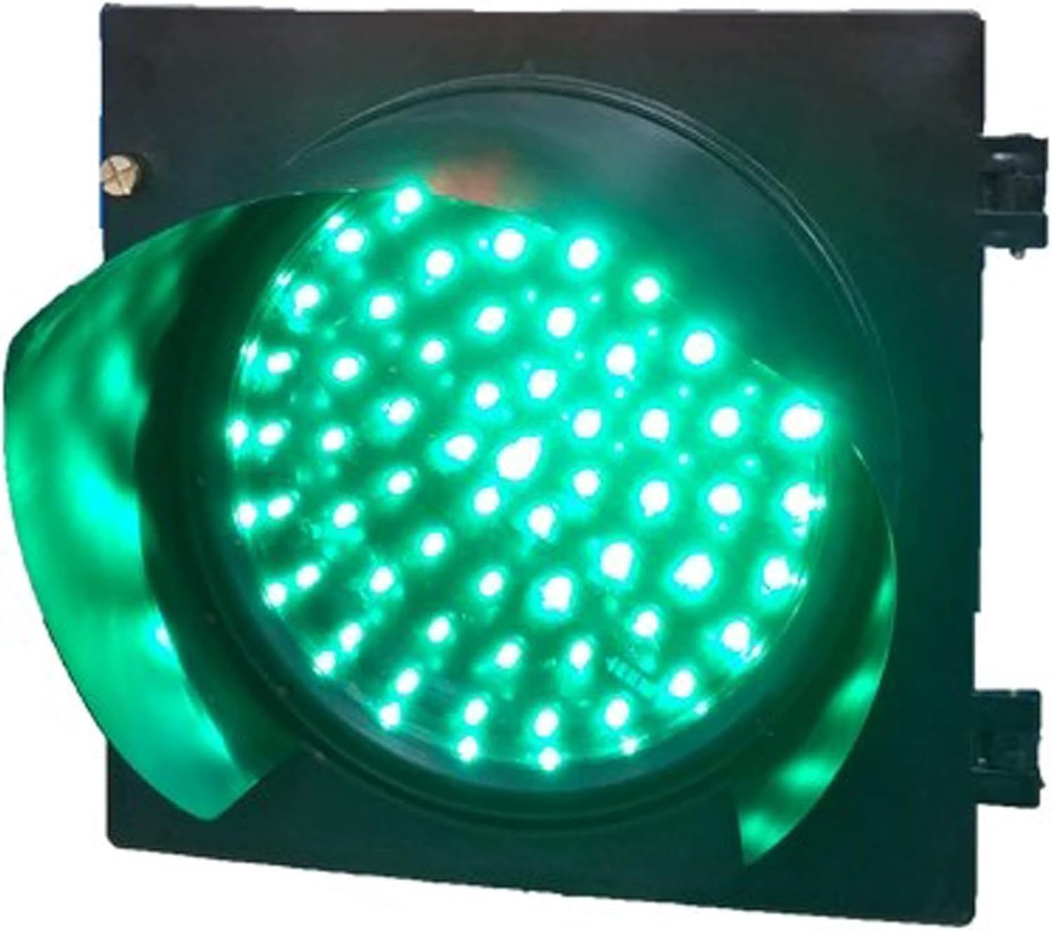 Traffic Signal Light, LED Traffic Stop Light, Outdoor Waterproof Indicator Warning Lights, Industrial Loading Area Indicator Lights, for Wharf, Unloading Gates, Car Parks(Green,200mm/8in-DC 24V)