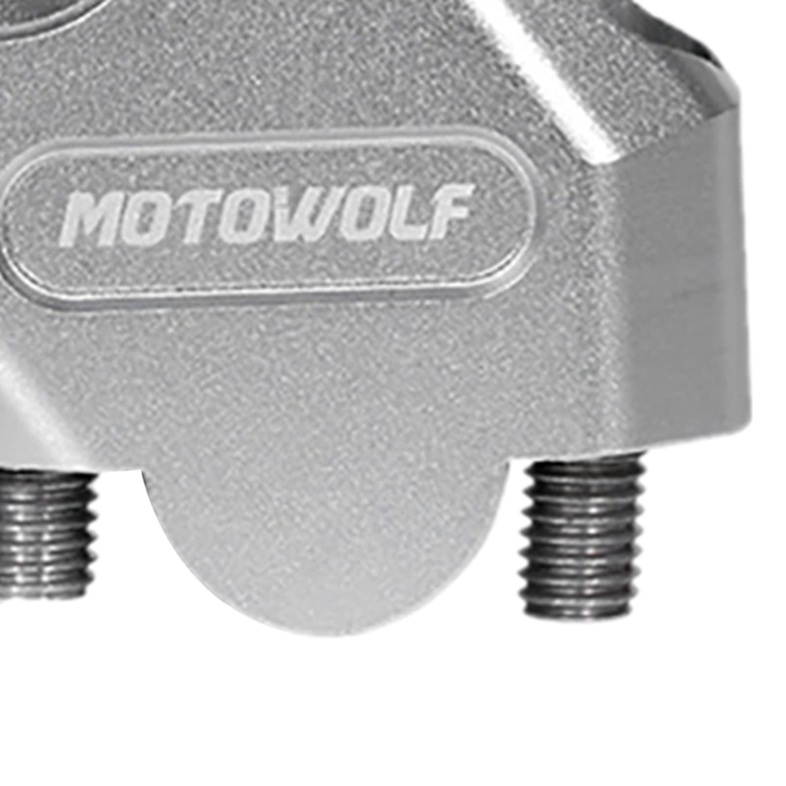 Universal Motorrad Aluminium Lenkstange Riser Bar Mount Bracket Silber 28 mm