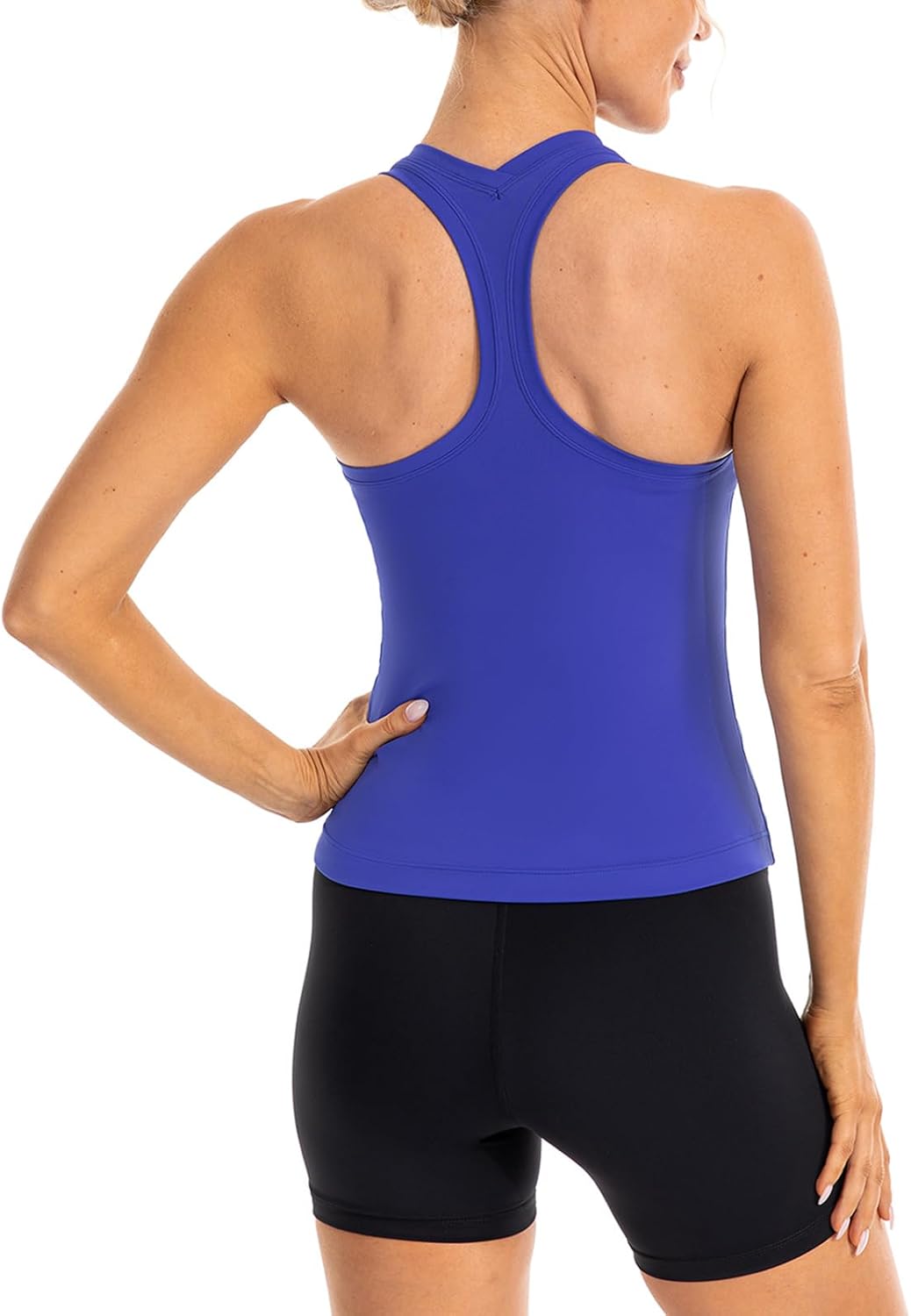 Lavento Women's Racerback Workout Top Active Running Yoga Tank Tops - Image 4