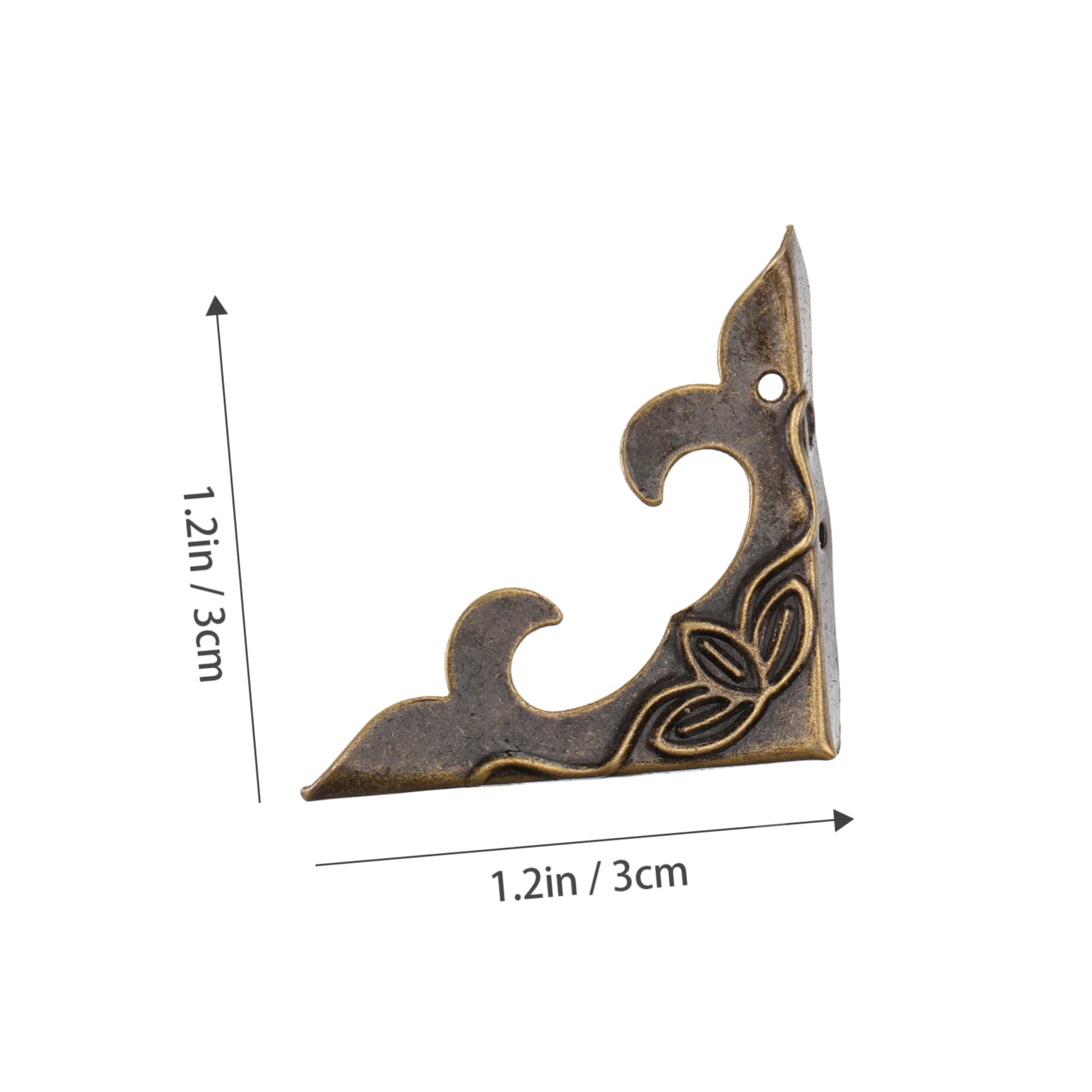 ERINGOGO Antique Box Corner Protectors 40pcs Metal Corners for Furniture Bookshelves Protection