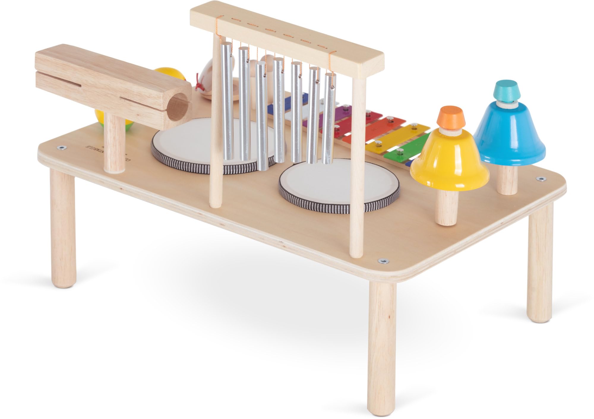 Classic Cantabile MT-121 12 en 1 Mesa de Percusión Musical, 5 cm, Peso: 1 | Hecho de madera sostenible con superficies extra suaves para máxima seguridad, Certificado según EN 71, 5 cm, 875 kg