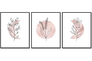 Elegant Pink Boho Wall Art: A Celestial Tapestry for Your Abode