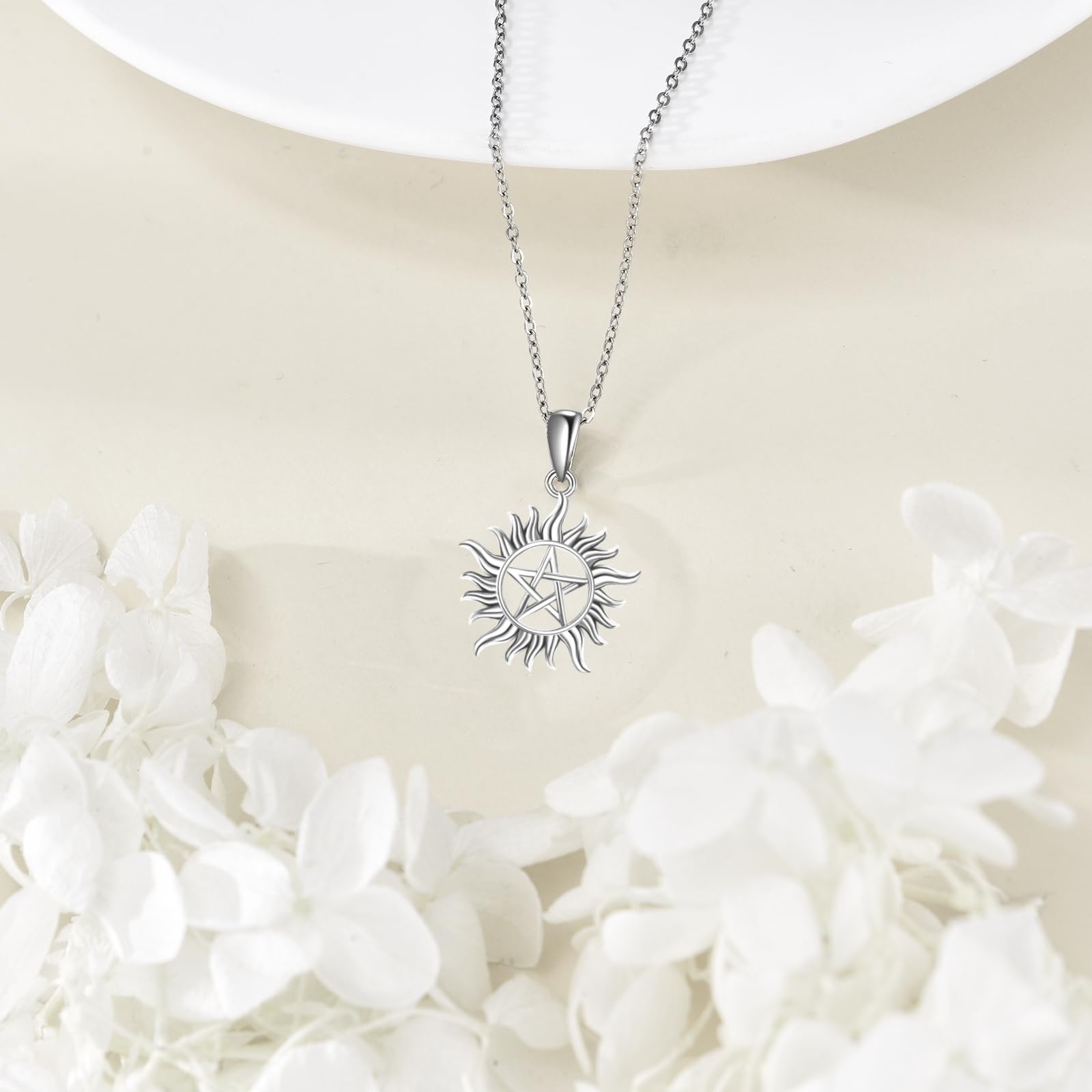 ONEFINITY Supernatural Kette 925 Sterling Silber Anti Possession Anhänger Halskette Amulett Schmuck für Herren Damen