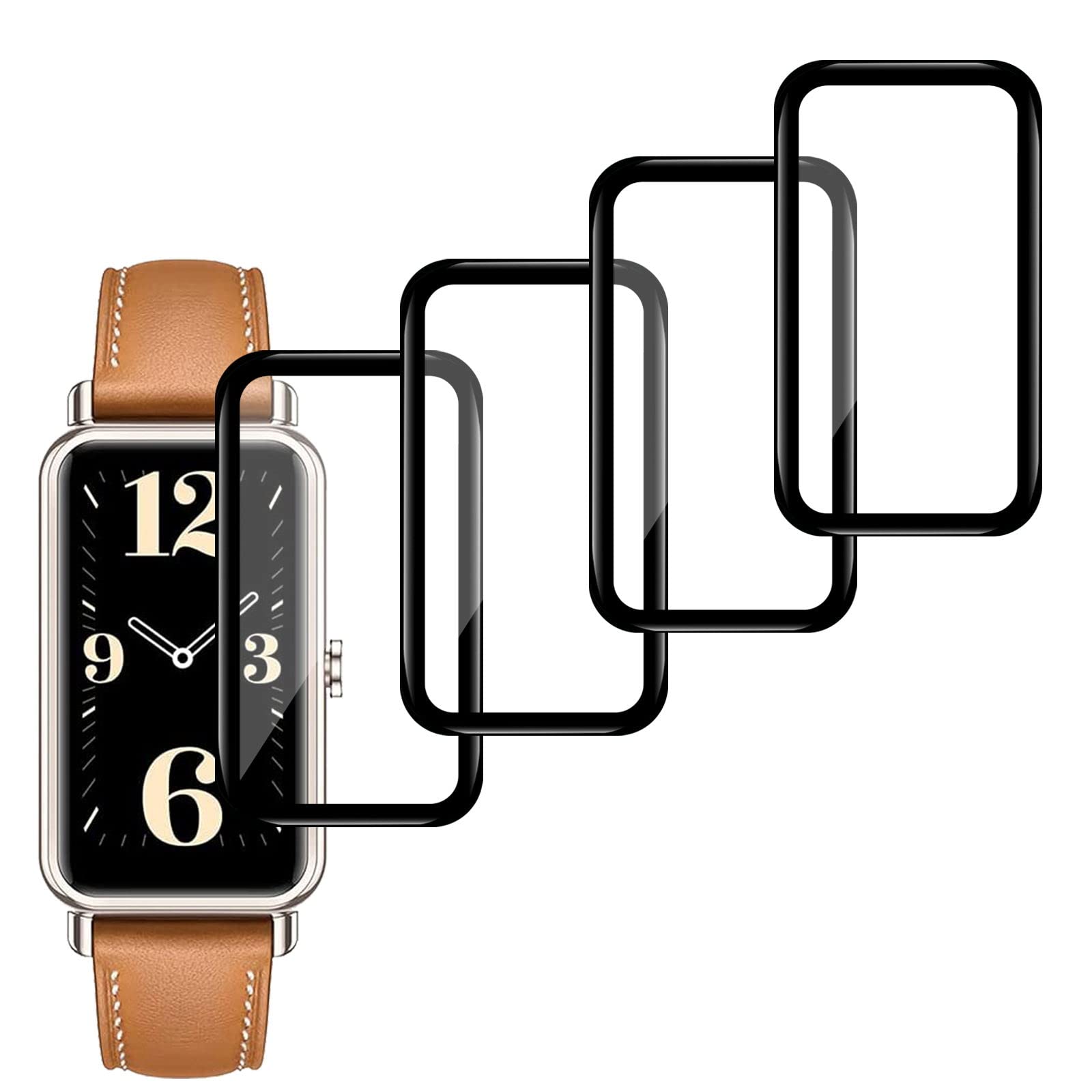 4x Displayschutzfolie Für Huawei Band 8 – 3D Vollschutz, Kratzfest & Blasenfrei, Inkl. Reinigungsset