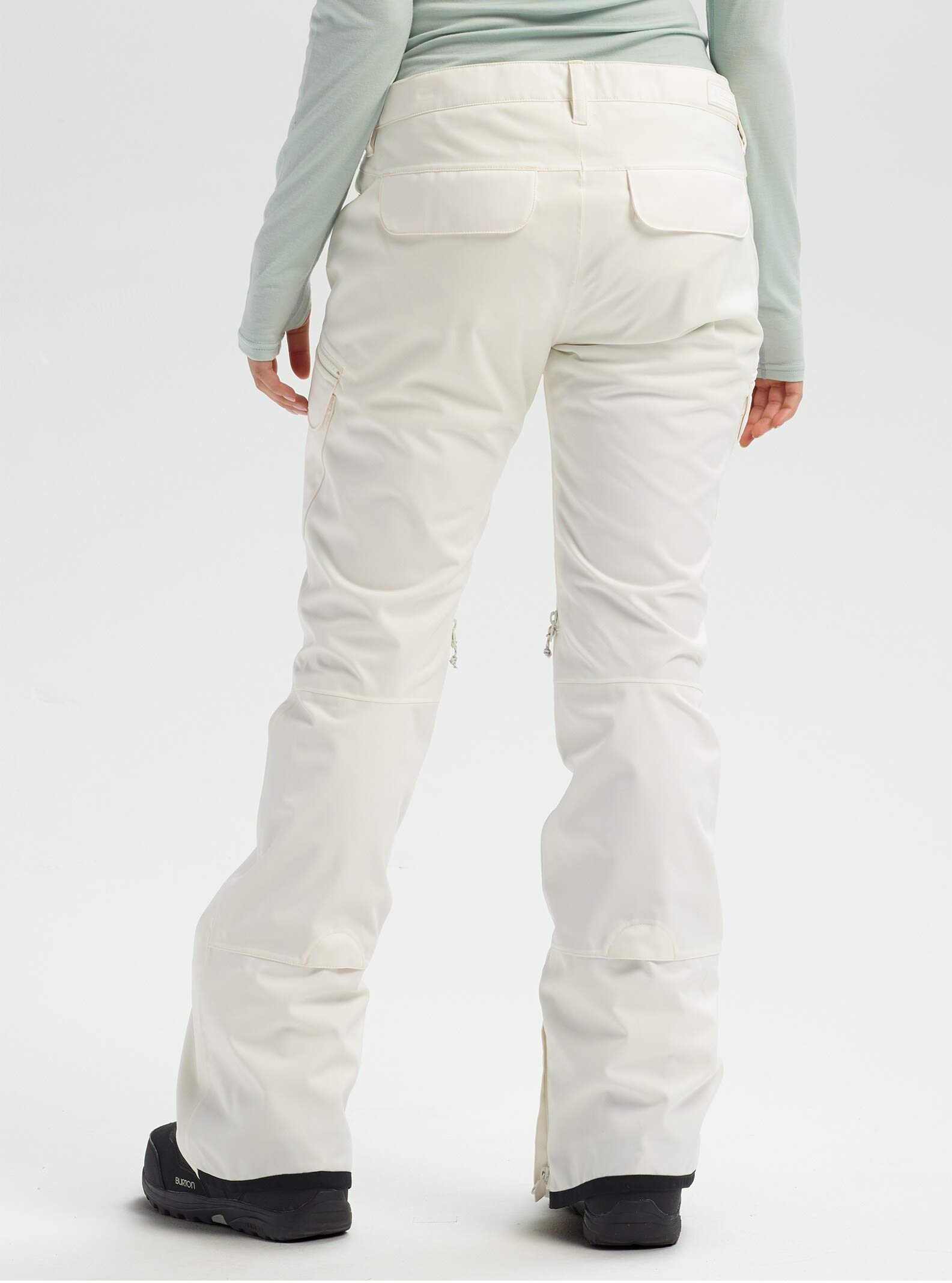 Burton Gloria damskie spodnie snowboardowe, białe (Stout White, rozmiar L)