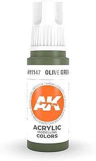 AK-Interactive 3rd Gen Acrylic Olive Green 17ml 11147 - Model Building Paints and Tools # AK1147