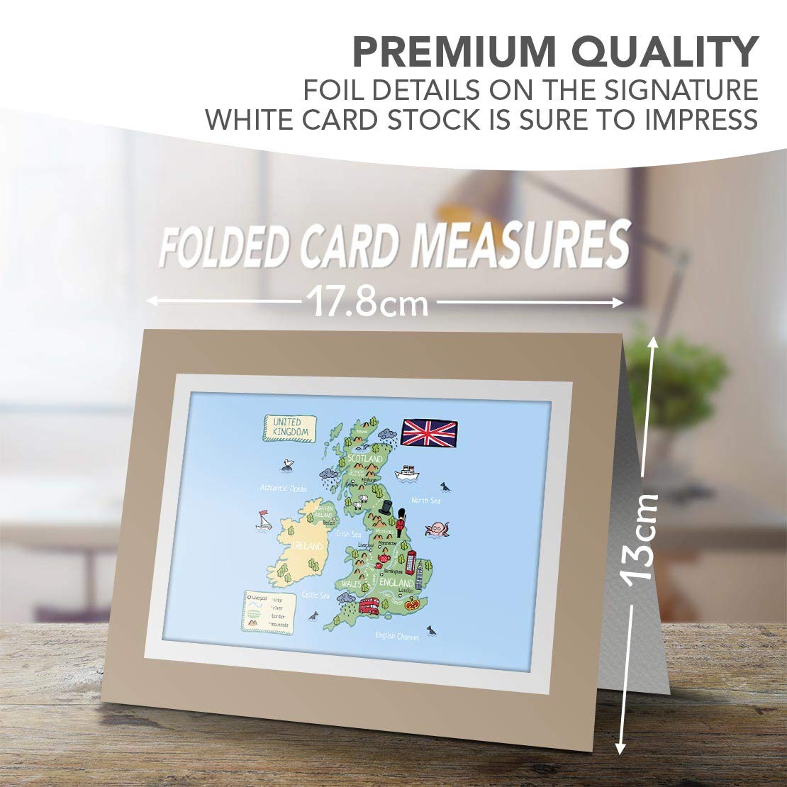 Carte De Vœux Grise (insert) BW - Ange Du Nord Newcastle Angleterre