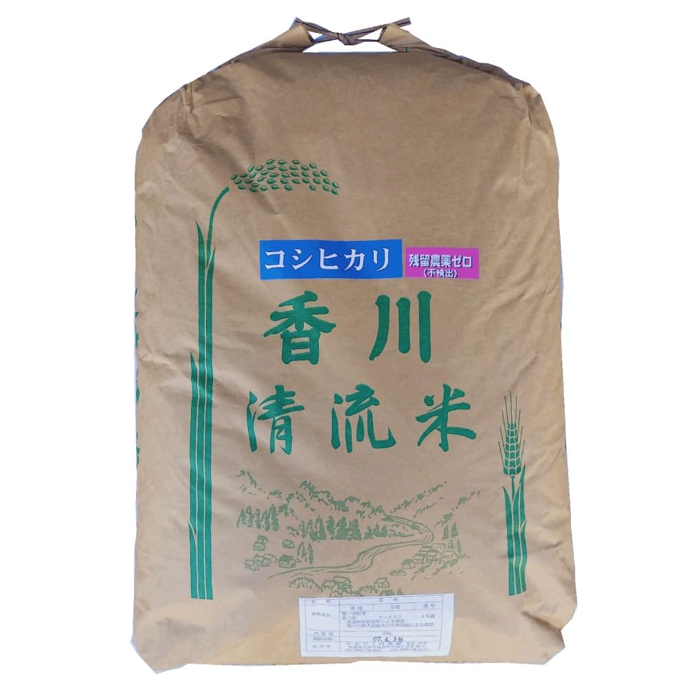 Amazon.co.jp: 令和7年産 香川県産コシヒカリ 玄米25kg : 食品・飲料・お酒