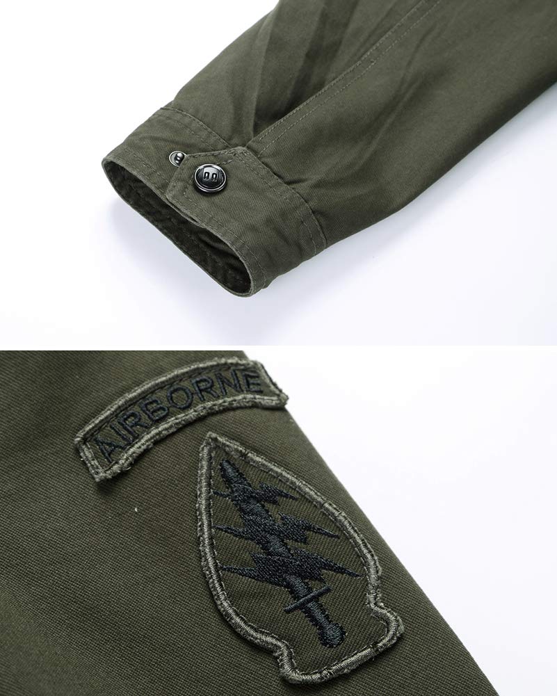 Chaqueta Militar Hombre Otoño Casual Abrigo Bomber Cazadora Slim Fit