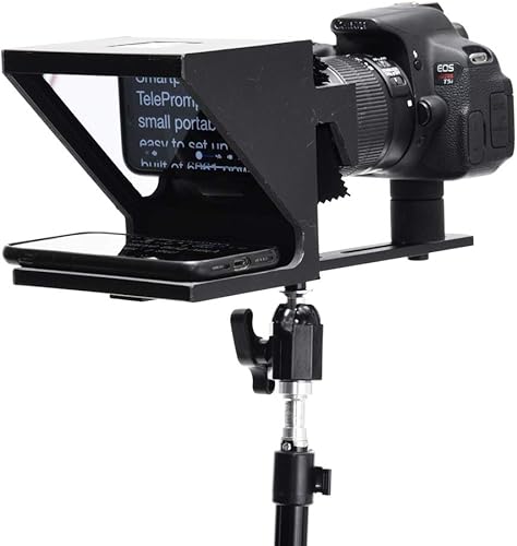 Miniatura 7 de Little Prompter, El teleprompter personal compacto original para producción de video. No requiere estudio. Perfecto para réflex digital, cámaras web