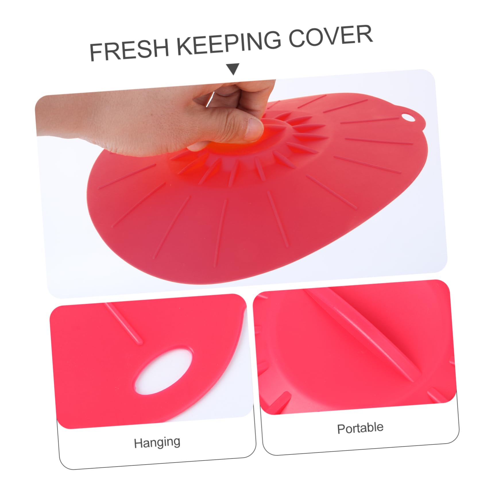 SHOWERORO 5piezas Tapas De Silicona Ecológica Aptas para Tazones Herméticas para Llevar Color Surtido