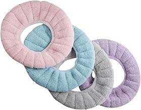 WOONEKY 4 Pçs De Almofadas De Assento Roxas Para-Choques De Assento De Vaso Sanitário Capas De Assento De Vaso Sanitário Almofadas De Assento De Vaso Sanitário Quentes Universais Capa De