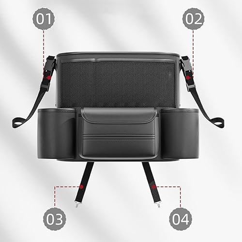 Miniatura 6 de Car Handbag Holder,Leather Toy Holder - Snack Organizer - for Automotive Car Vehicle SUV Seat Backseat Purse Handbag Cup Snack Phone