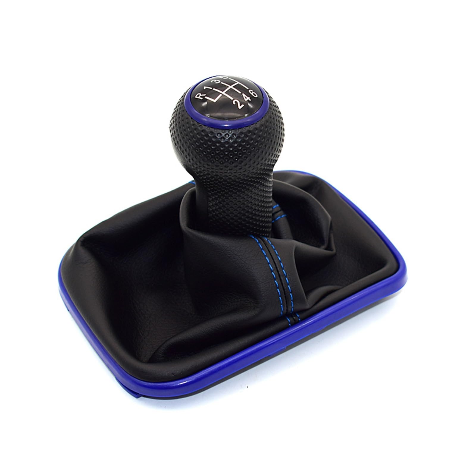 Rbevcrr Car Shift Lever Knob for VW MK4 for Golf 4 for GTI R32 for Bora for Jetta 12mm Gear Shift Knob Gaiter Boot Lever Stick Stick Shifter Pen(E 6 Speed)
