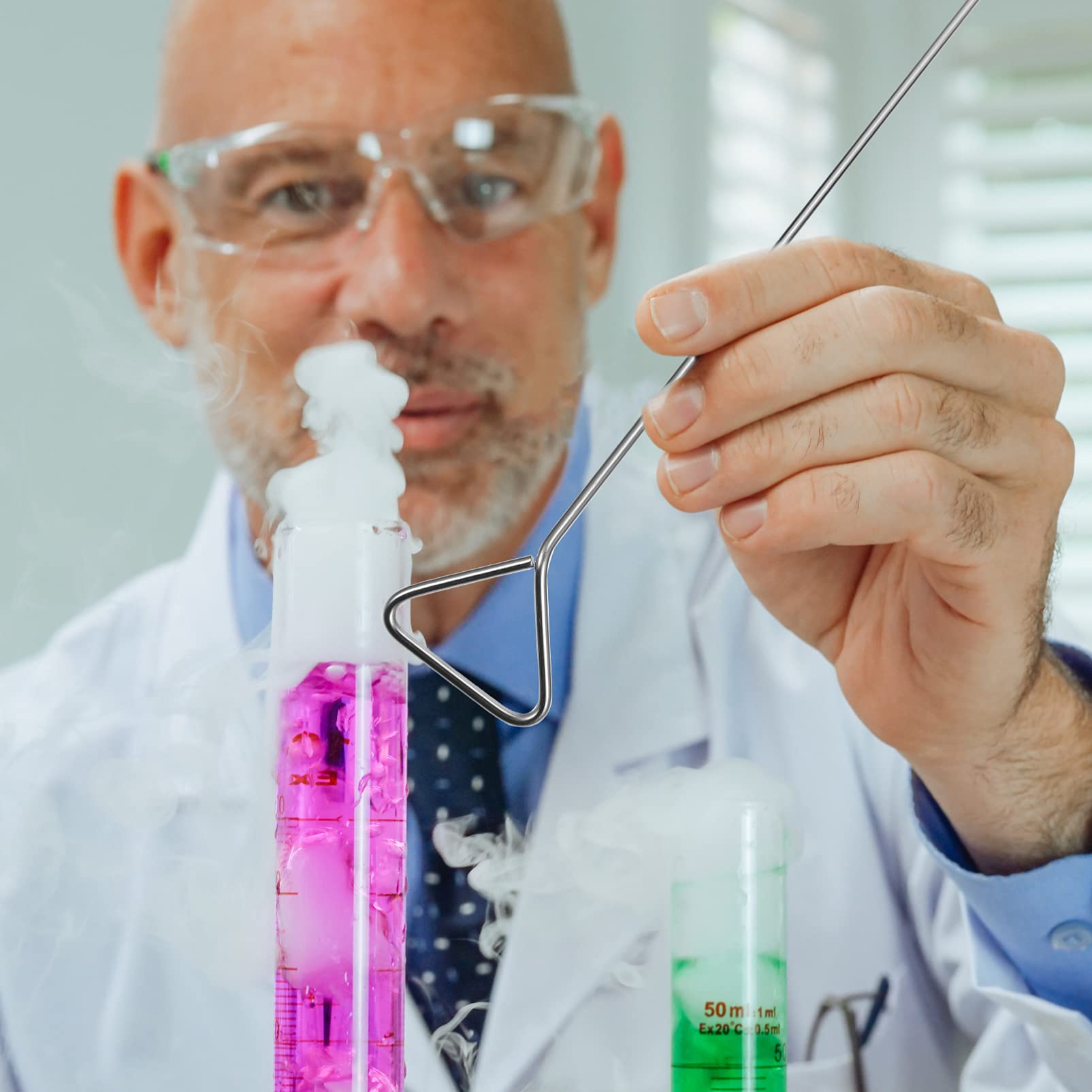 CIYODO 4-Piece Stainless Steel Cell Spreader Set Lab Spreaders for Cell Culture Triangle for Scientific Experiments