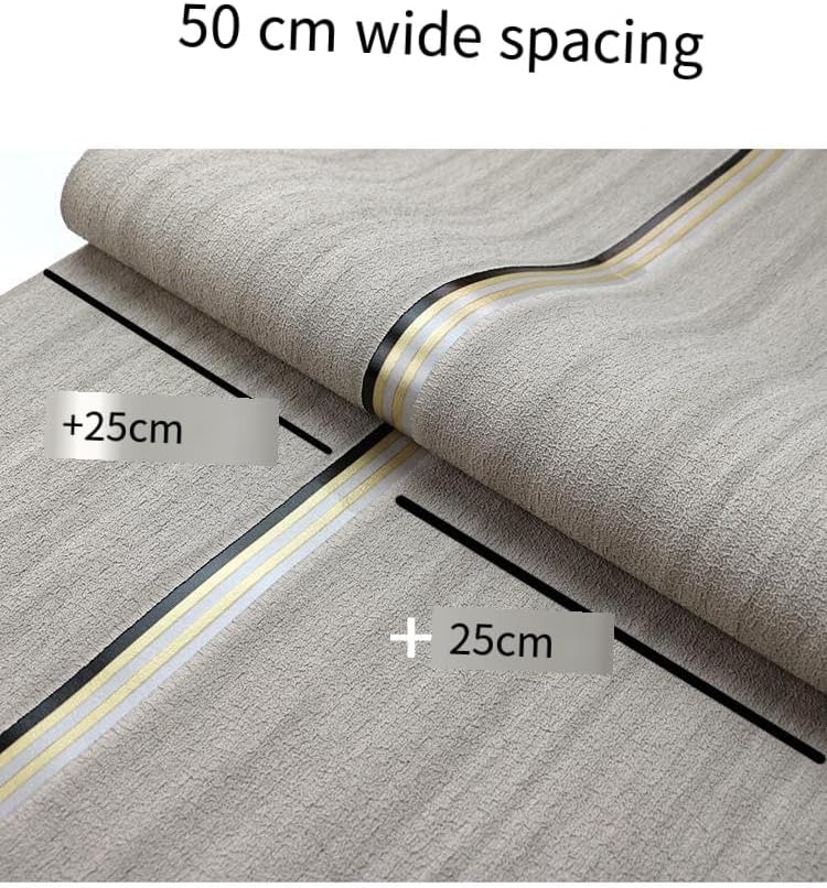 mwpqbd High-End 3D Stereo Thickened Deerskin Velvet Antique Wood Grain Bedroom TV Background Non-Woven Vertical Stripes Simple Modern Non-Self-Adhesive Wallpaper (Beige Wallpaper /27050) - Image 3