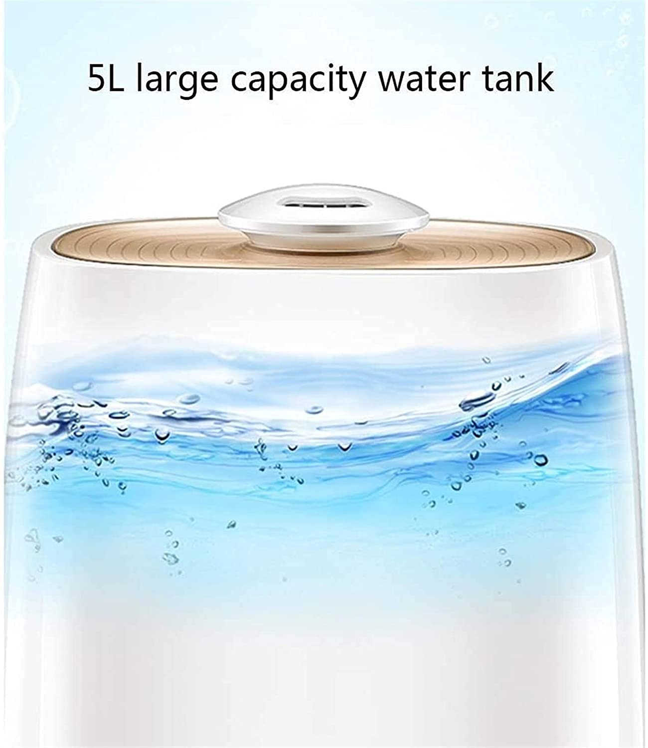 Humidificadores, humidificador ultrasónico neum Fresco de 360 ​​Grados, humidificador de Niebla Fresca, humidificadores for Dormitorio, Apagado automático, humidificador de Aire 5L