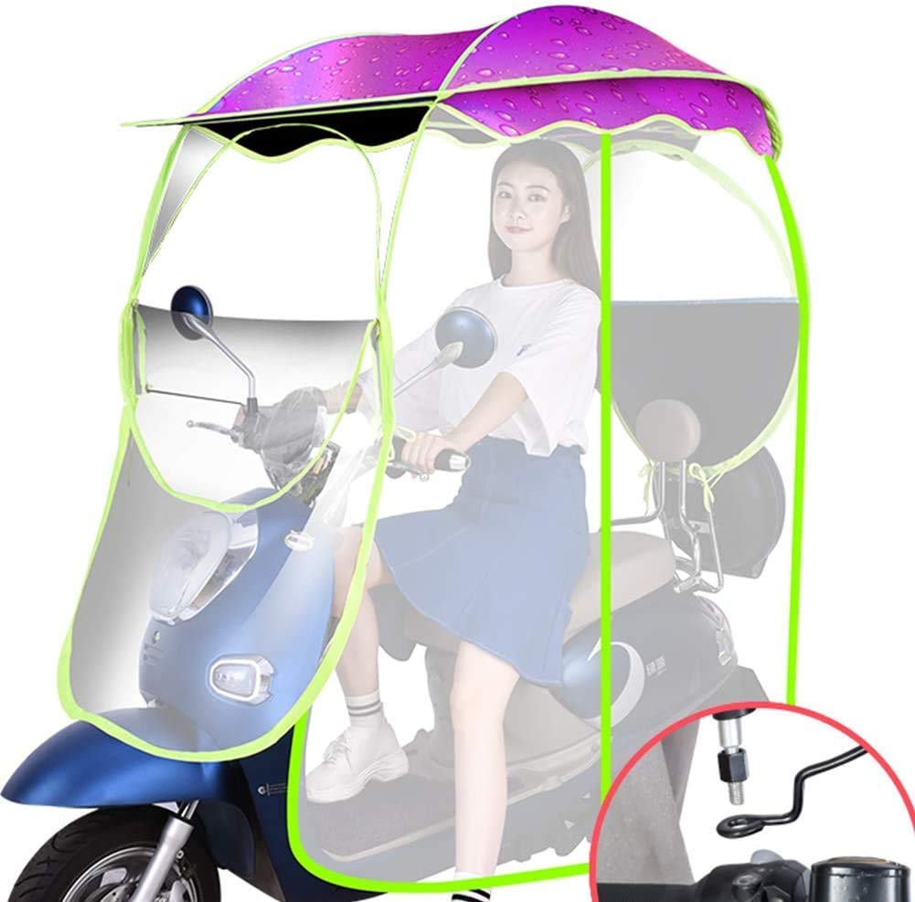 Pokrowiec przeciwdeszczowy na skuter inwalidzki Pokrowiec przeciwdeszczowy na motocykl, Uniwersalny pokrowiec przeciwdeszczowy na motocykl Markiza na silnik elektryczny skuter Parasol Osłona przeciw