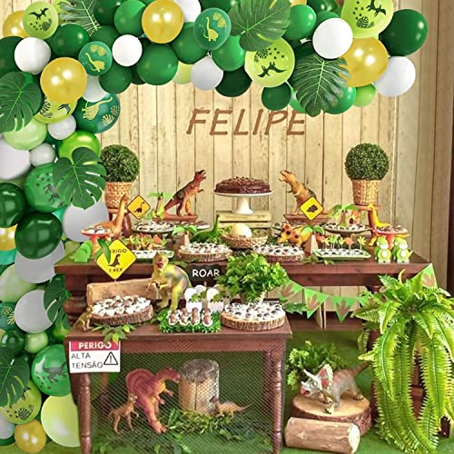 FINEVERNEK Palloncini Dinosauri Compleanno,Kit di