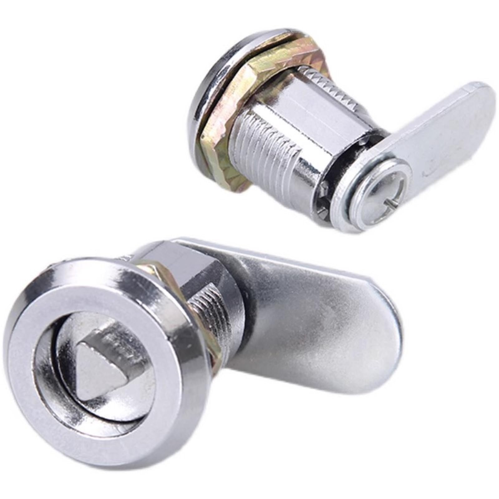 Bgnehrfl 4Sets-20Mm-With Key Cam Lock Ms705 Zinc Alloy Small Triangle Cabinet Key Lock