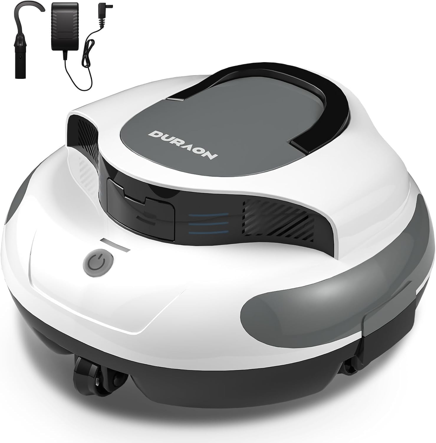 Cordless Robotic Pool Cleaner - Dual Motor Powerful Suction, 150 Min Runtime, Auto Parking, Ultra-Quiet, for In-Ground Pools Up to 50ft, Energy Efficient & Lightweight