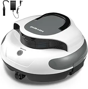 Cordless Robotic Pool Cleaner - Dual Motor Powerful Suction, 150 Min Runtime, Auto Parking, Ultra-Quiet, for In-Ground Pools Up to 50ft, Energy Efficient & Lightweight