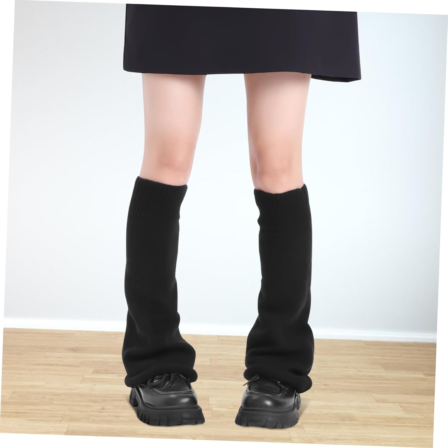 2pairs Women Long Socks Knitted Leg Warmers Warm Winter Leg Wraps Boot Covers