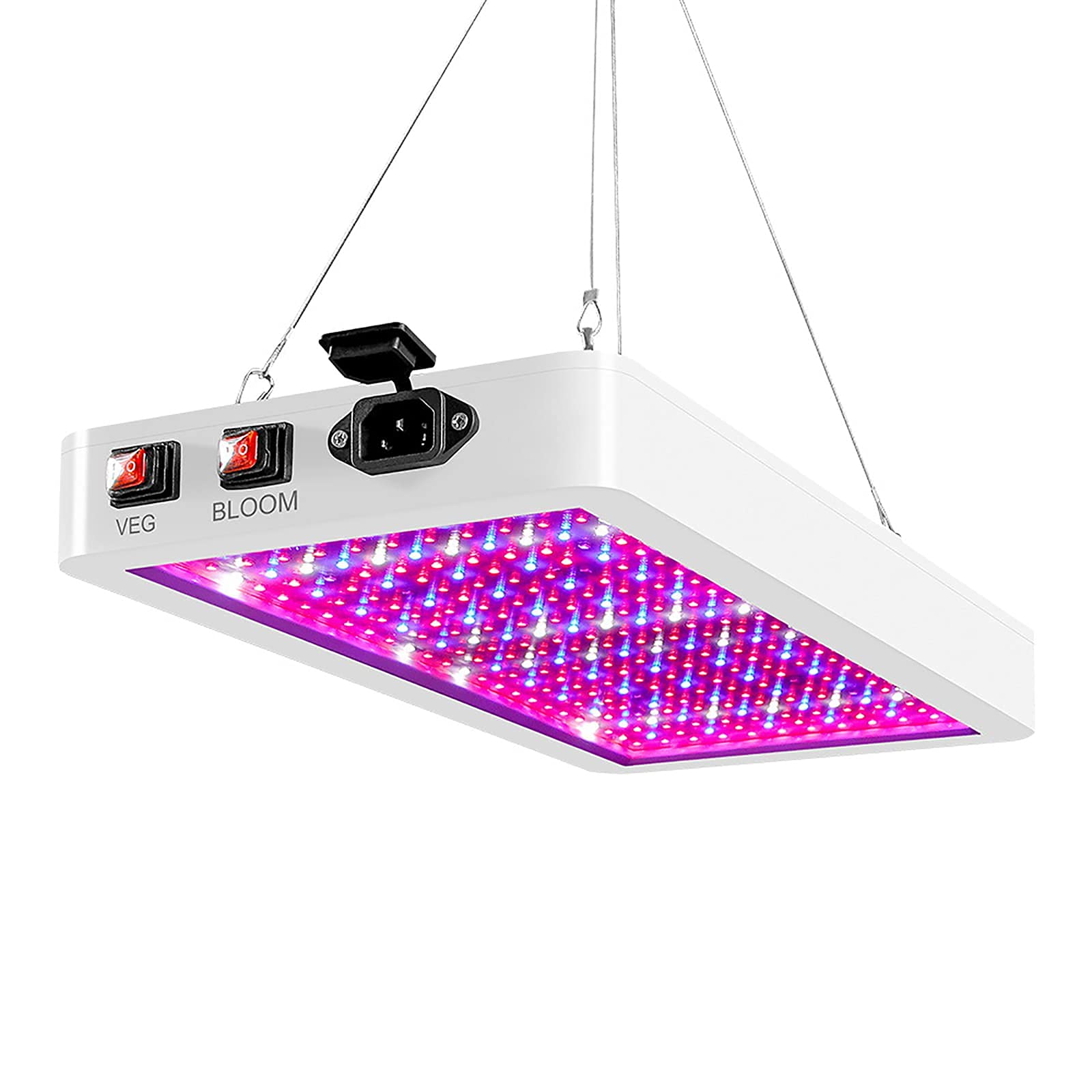 Luces LED de espectro completo para el cultivo de Lámpara LED de cultivo de espectro completo ajustable con disipación de calor de 415 x 200 x 40 mm for interiores, 312/216 LED(216 pcs)
