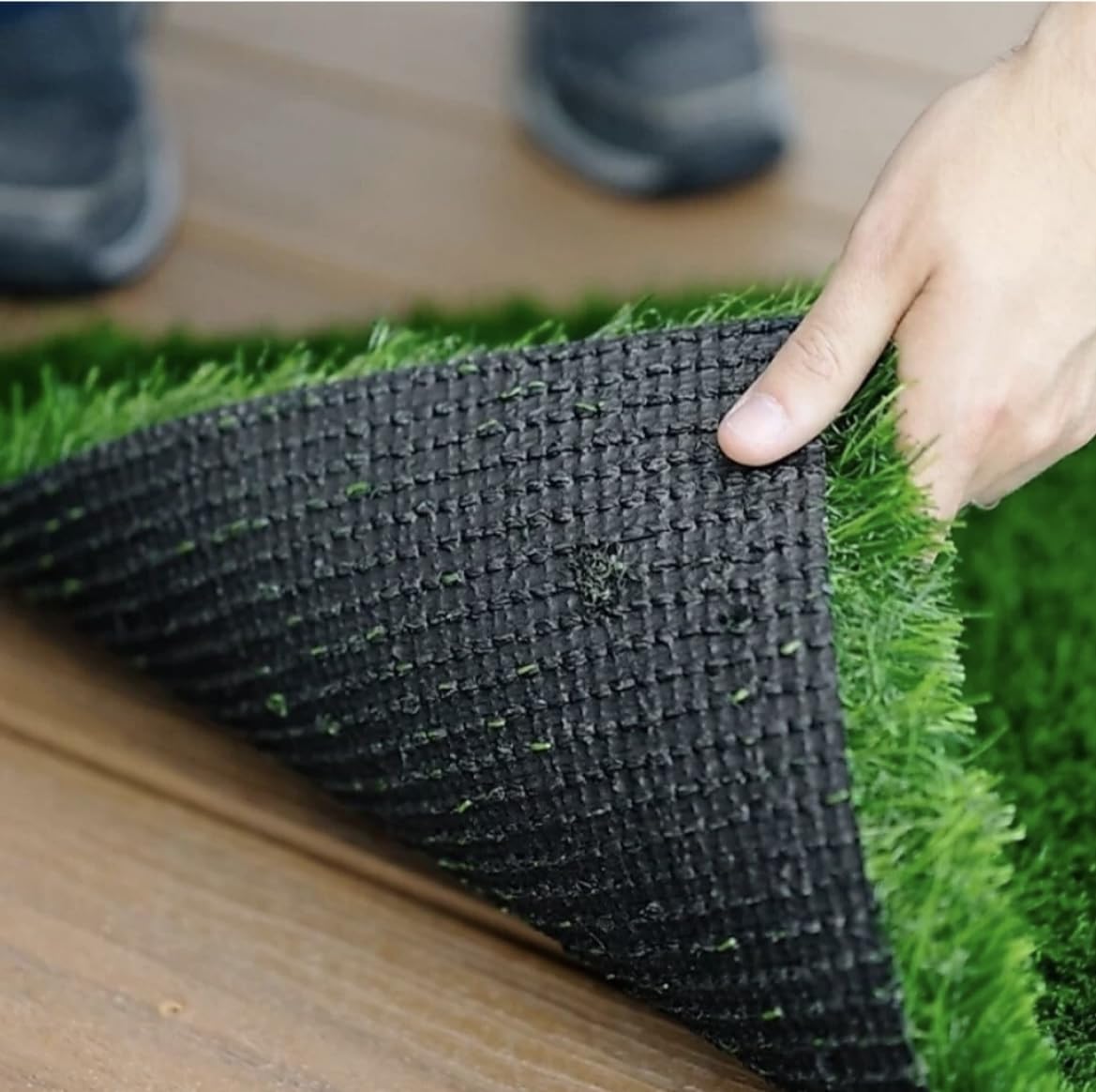 Homely Vibes 25 Mm High Density Artificial Grass Carpet Mat for Balcony, Lawn, Door Green with 4 Layer Protection (2 x 5)-image-40