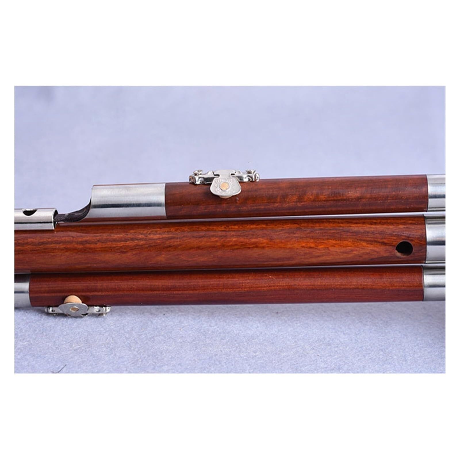 Instrumento chino Flauta Hulusi de madera Tecla C+B plana Desmontable Estudiante Principiante Tocando Flauta Instrumento con estuche Profesional Hulusi