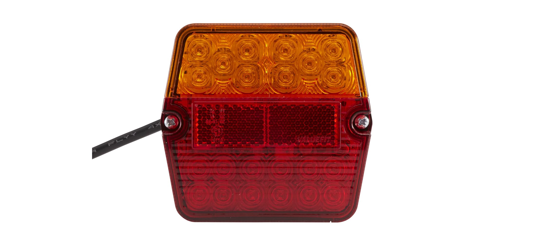 HELLA VALUEFIT Lampa tylna zespolona - LED - 12V / 24V - Oprawa/przykręcany - ECE - Kolor szkła reflektora: czerwony/żółty - Wtyczki: otwarte końcówki kabla - z lewej/z prawej - 2VA 357 023-021
