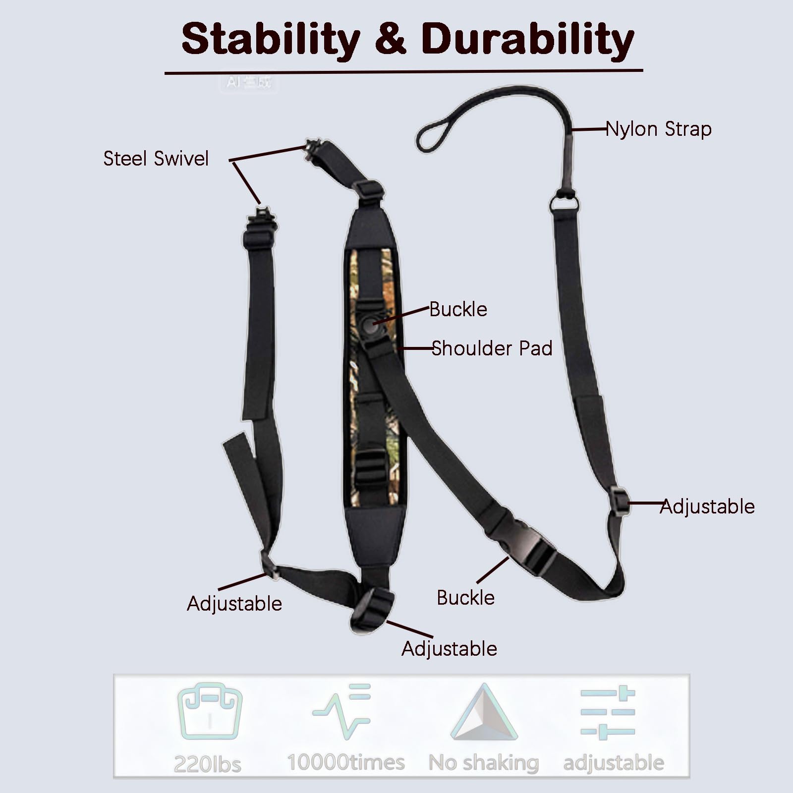 Stalker Sling V2 by Hellomaterials - Universal Gun Sling with