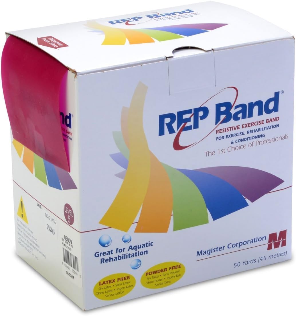 REP Band exercise band -LF - 50 yard - plum, level 5