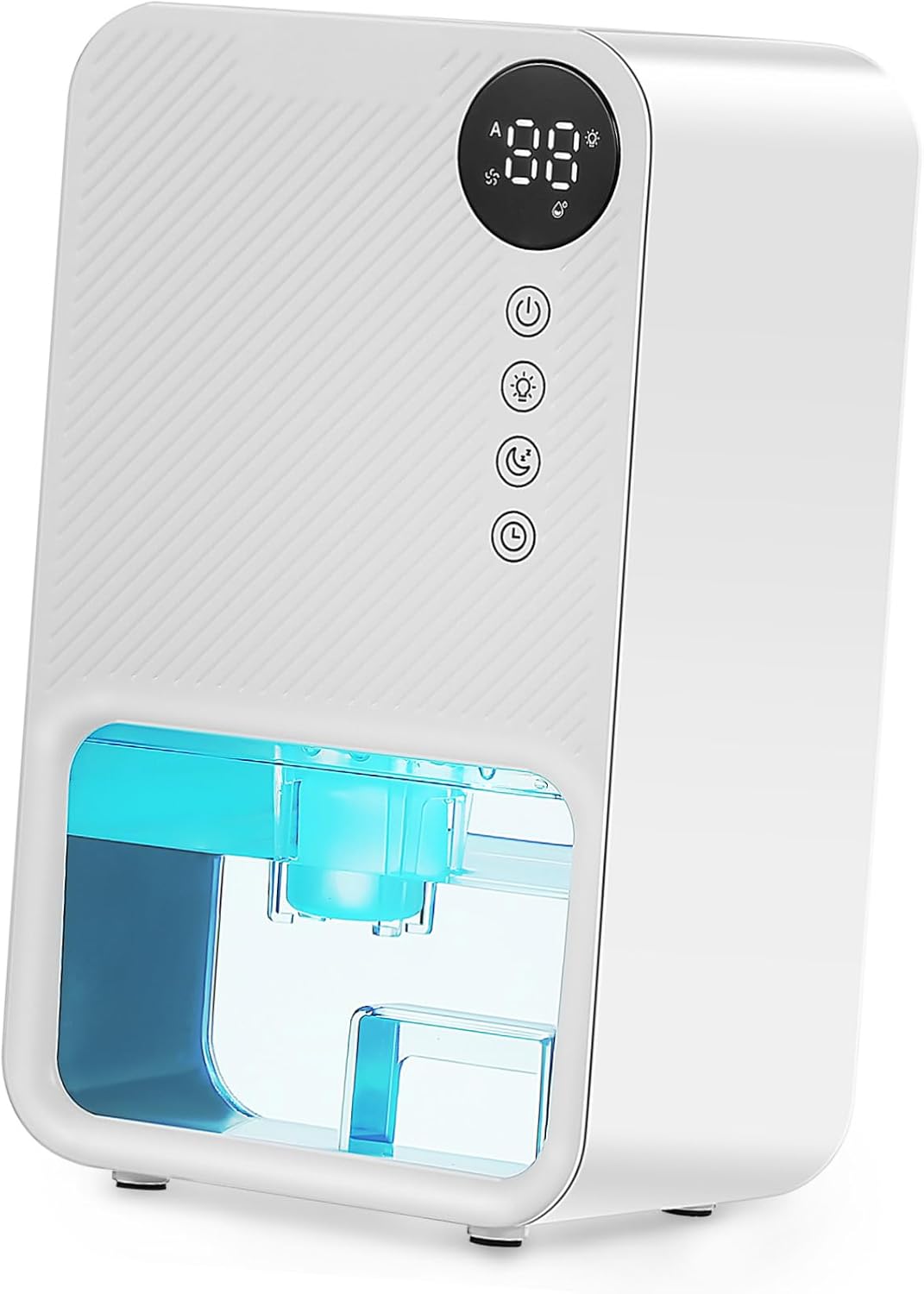 Zerodeko Small Dehumidifier for Bathroom Bedroom Basement Home Us Plug Quiet Operation Touch Screen Safe