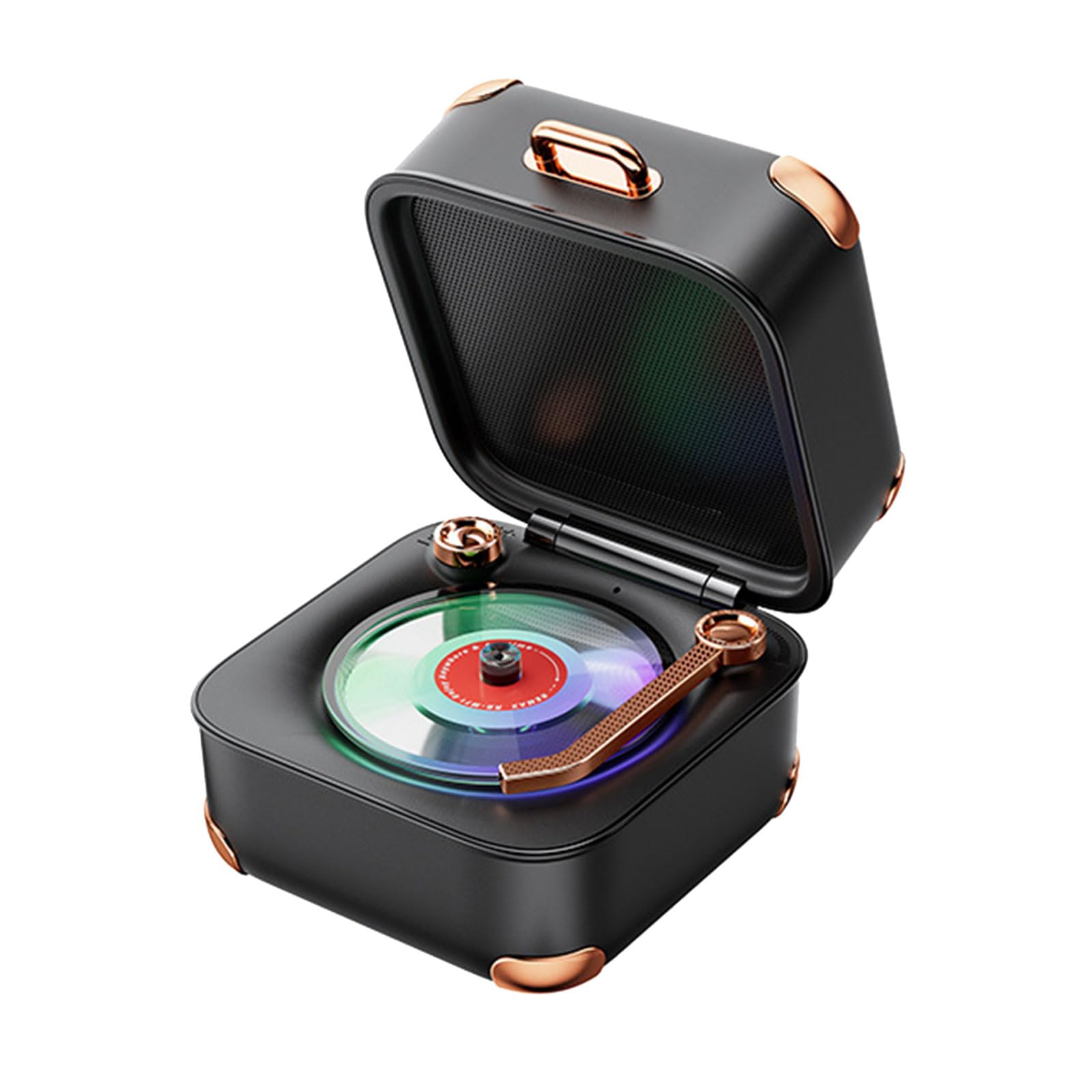 Tourne-disque vintage cadeau idéal avec 8H d'écoute et mallette - 8