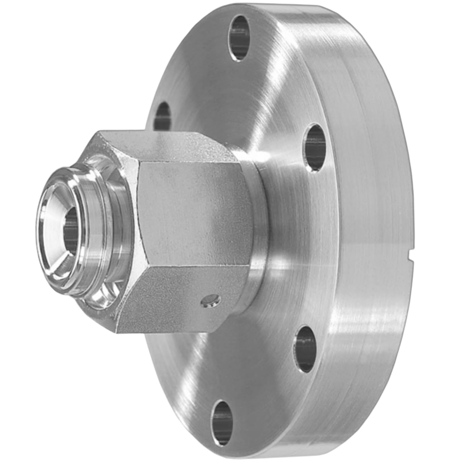 Adaptador de brida de vacío VCR hembra a KF16 de acero inoxidable - Acoplador de conector de alto vacío, 1 pulgada(CF35 0.5 Inch)