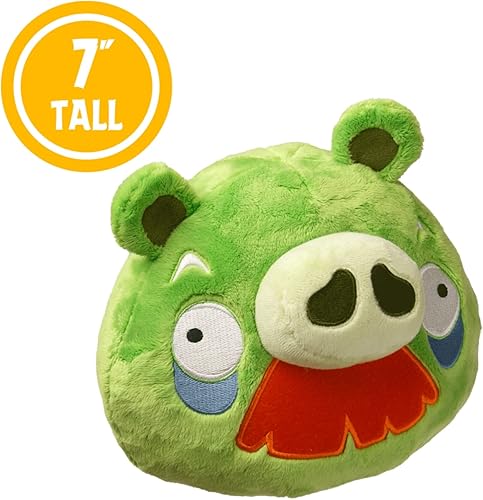 Miniatura 3 de Mighty Mojo Angry Birds - Moustache Pig - Muñeca de peluche coleccionable de 8 pulgadas - Con licencia oficial - Muñeca súper suave para niños y