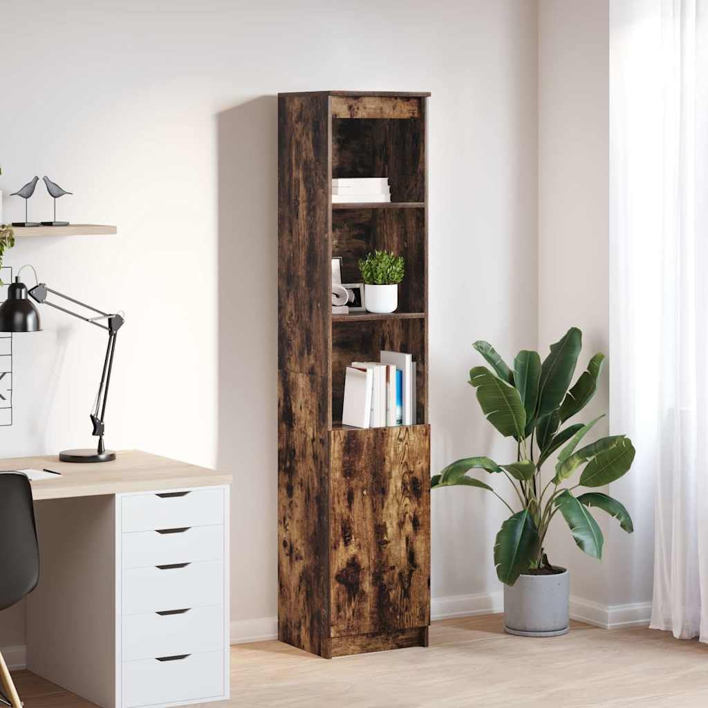 SYDE Buffet haut chêne fumé 37,5 x 35 x 180 cm bois ingénierie